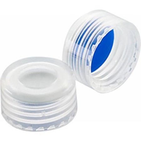 CP LAB SAFETY. Wheaton® ABC 9mm Open Top Screw Caps, Blue, PTFE /White Silicone Liner, Case of 1000 W225334A-04